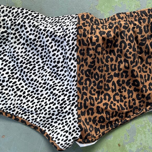 Men's CHARLIE by Matthew Zink Animal Print Swimsuit Trunks Brief Sz S/P - Picture 2 of 2